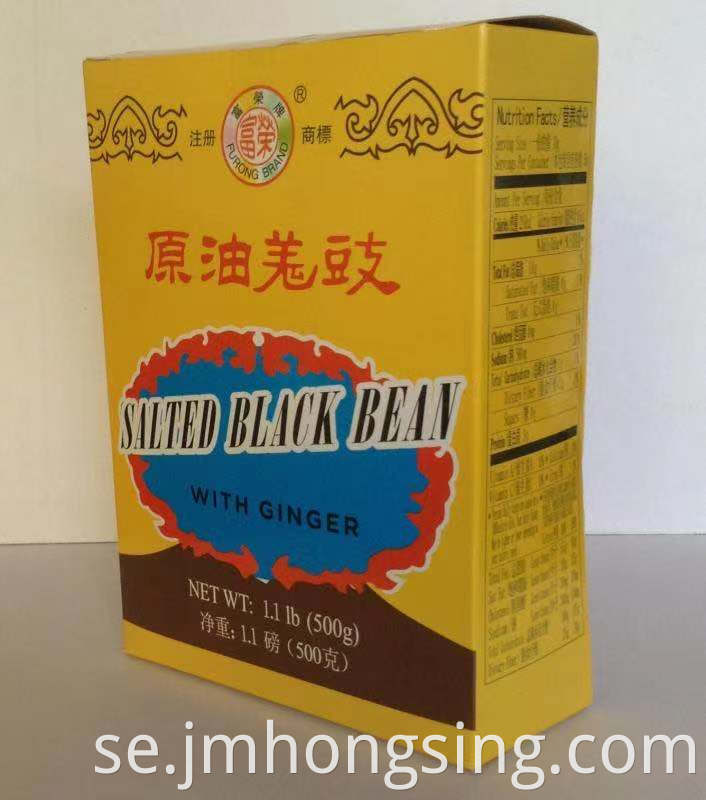 500G Salted Black Bean with Ginger in box